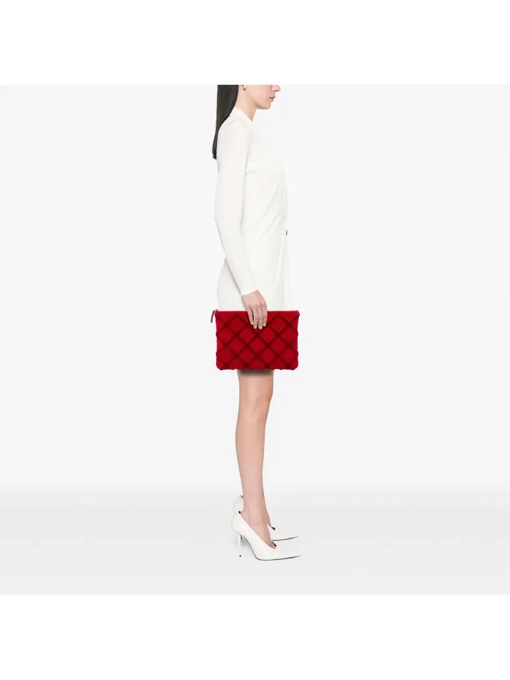 Chanel Medium Cc Quilted Velvet O Case #284807C10B